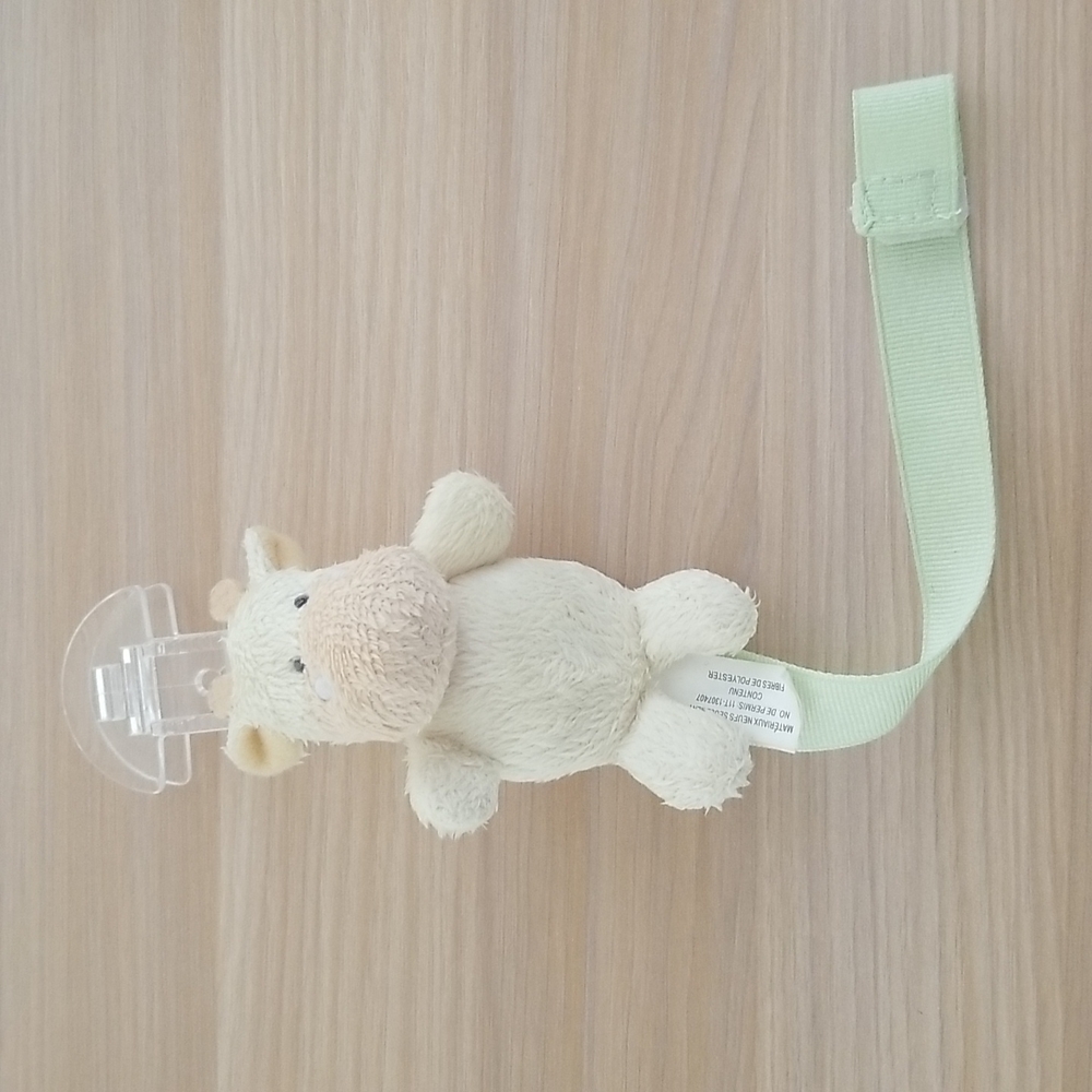 Baby pacifier clip holder with Stuffed animal